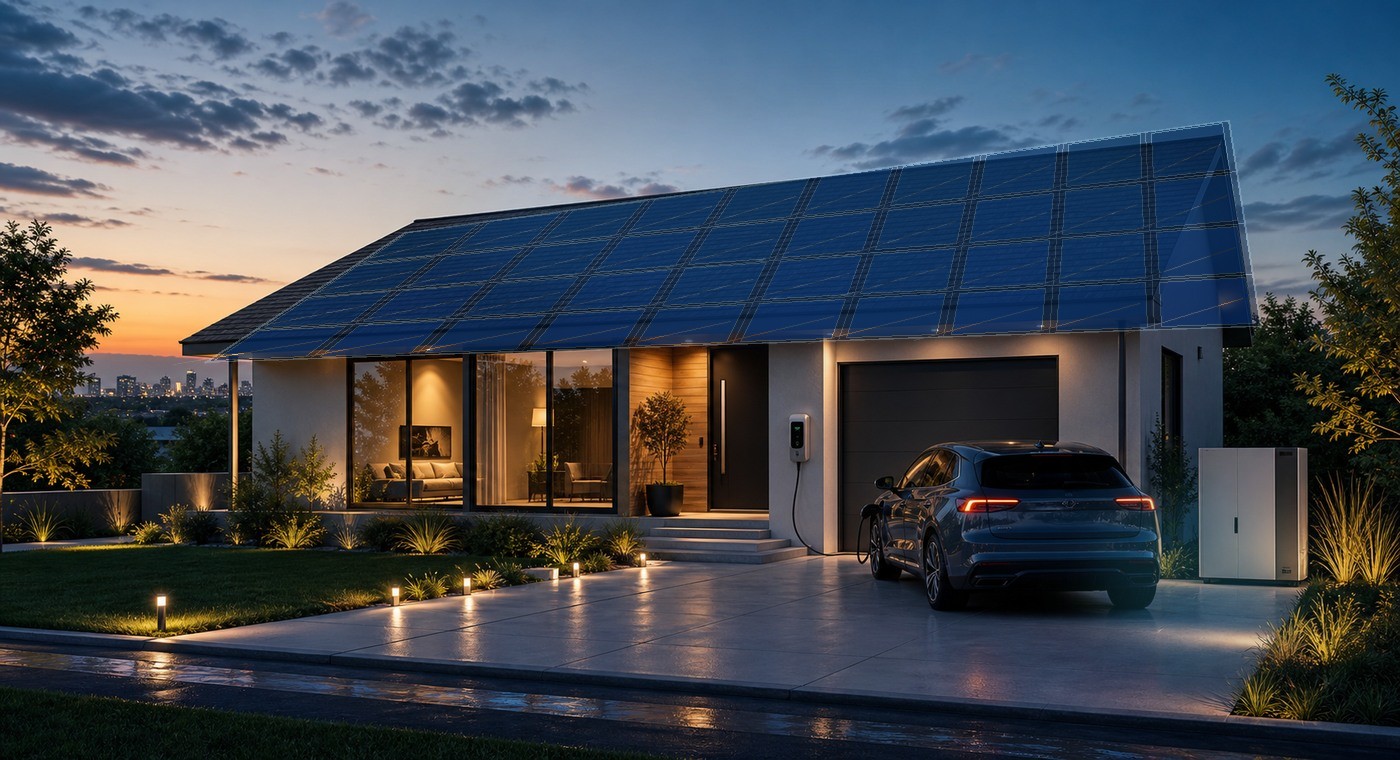 Homeowner enjoying solar savings