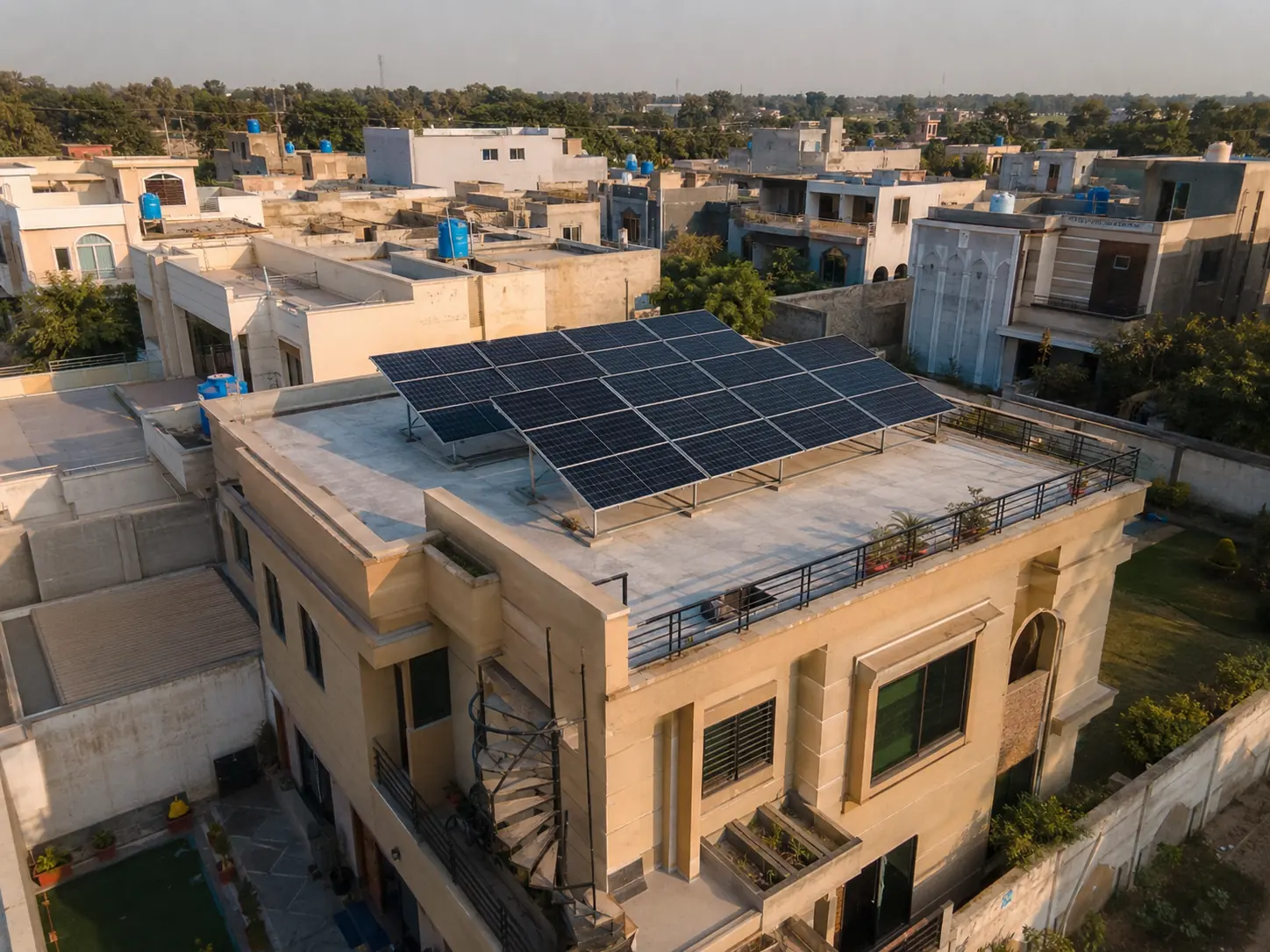 Residential solar project in Lahore, Pakistan