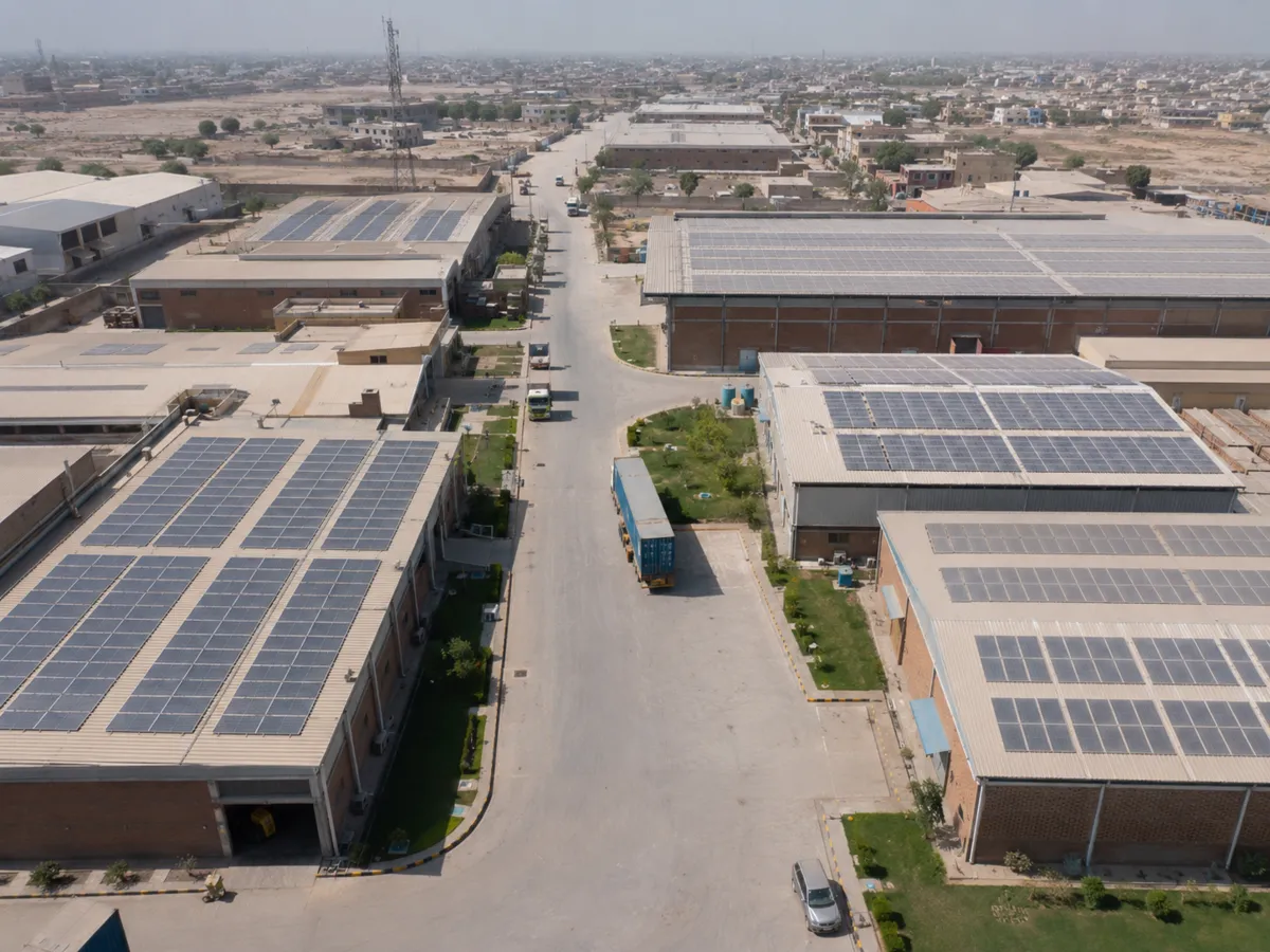 Industrial solar project in Karachi, Pakistan