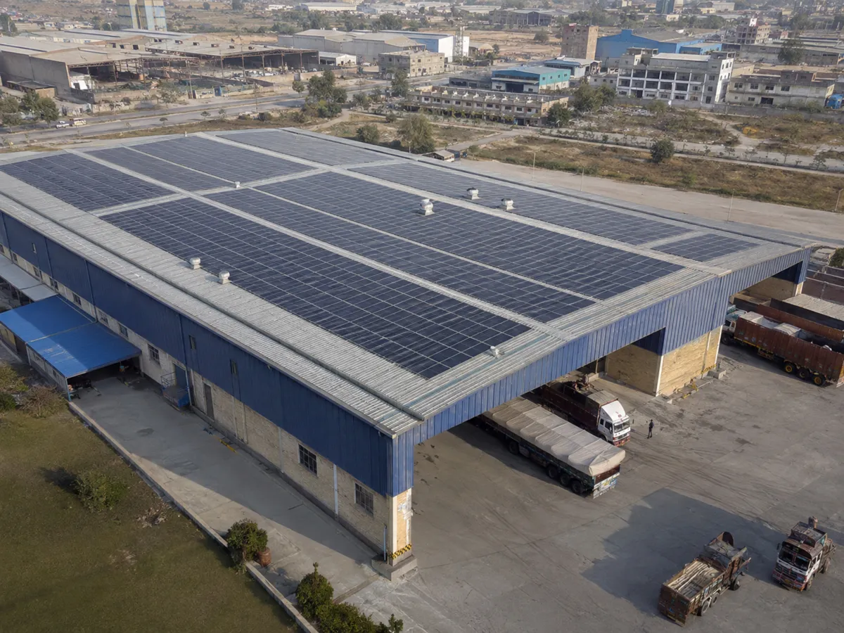 Industrial solar project in Lahore, Pakistan