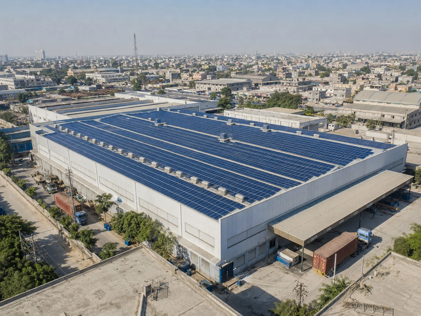 Industrial solar project in Faisalabad, Pakistan