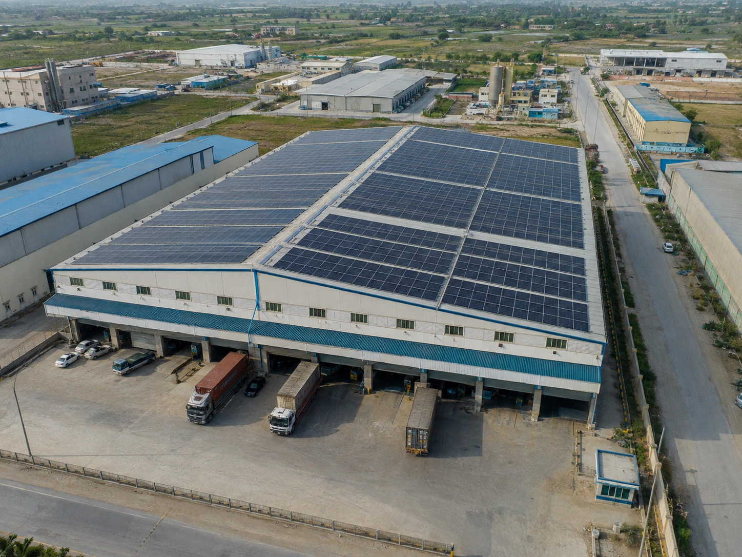 Industrial solar project in Sheikhupura, Pakistan