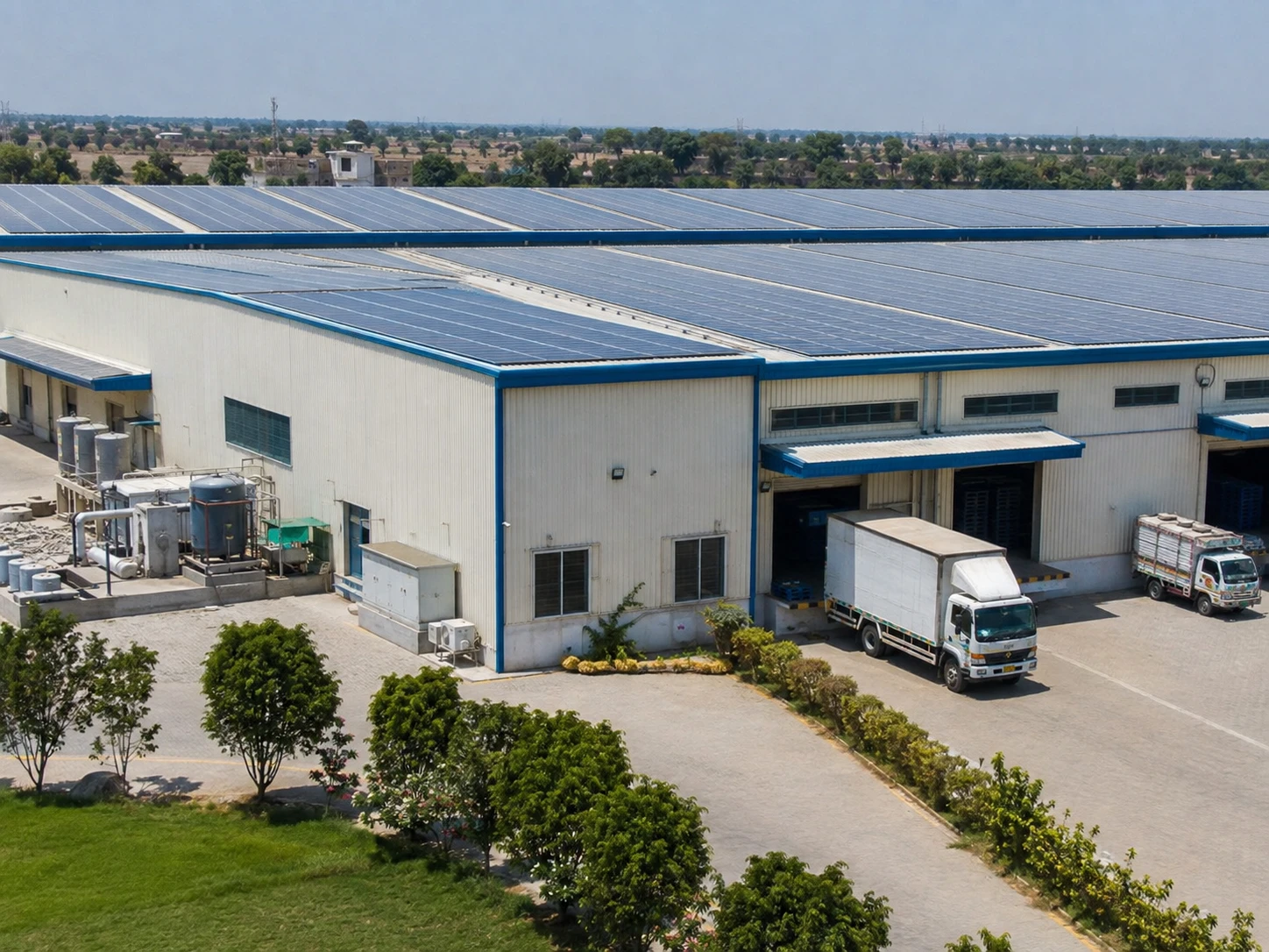 Industrial solar project in Sialkot, Pakistan