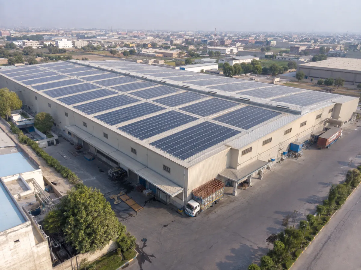 Industrial solar project in Multan, Pakistan