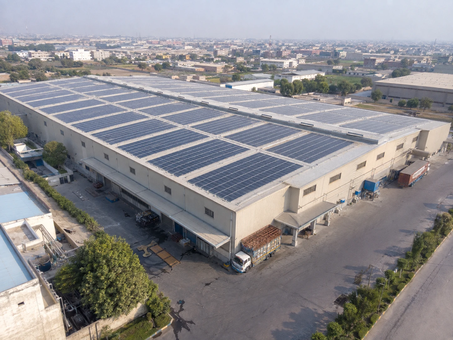 Industrial solar project in Multan, Pakistan