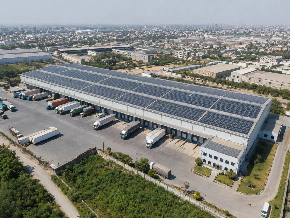 Industrial solar project in Rawalpindi, Pakistan
