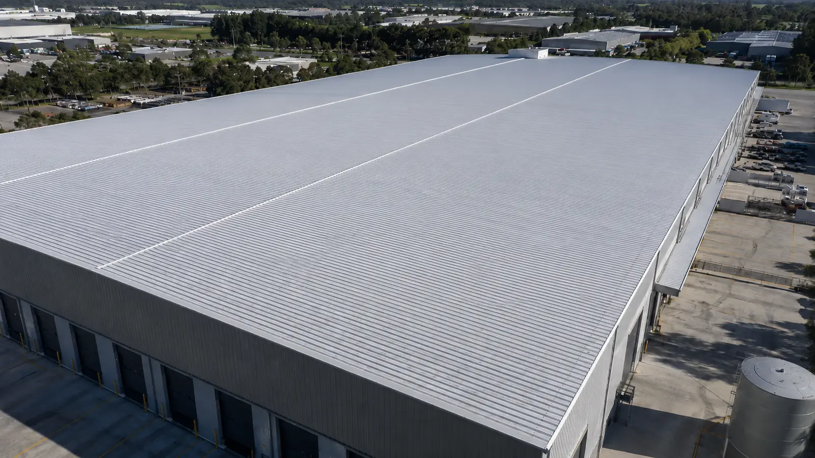 Klip Lok Roof before solar installation